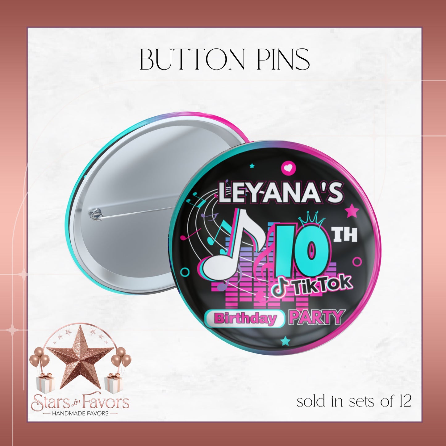 TikTok Party Pins