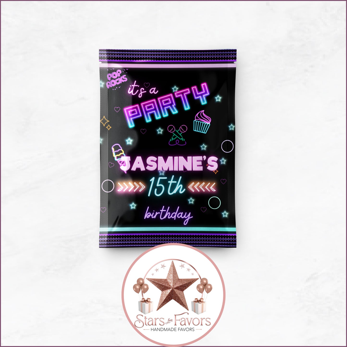 Itโs a Party โ Neon Birthday Party Favor Collection