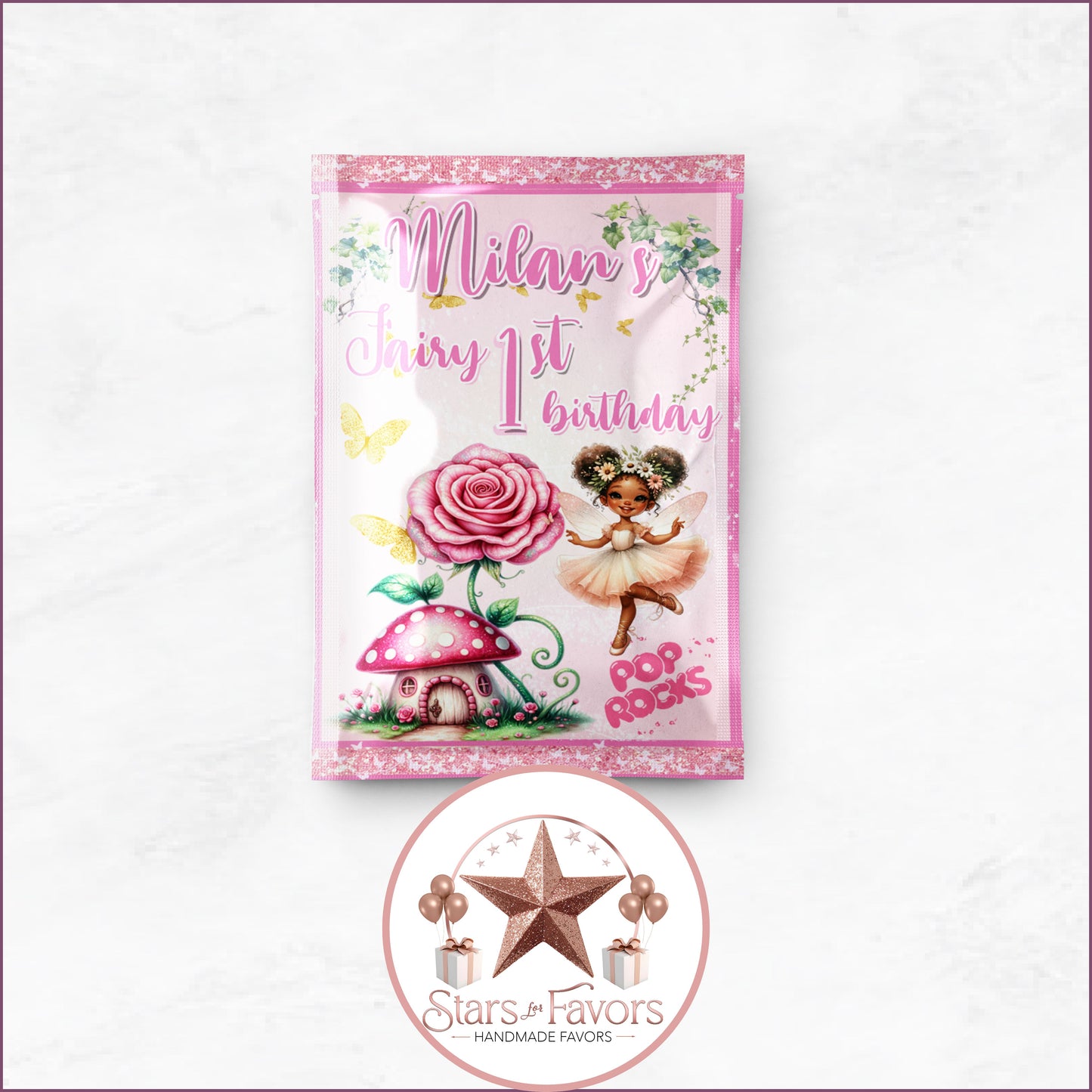 Pink Fairy Garden Party Favor Collection