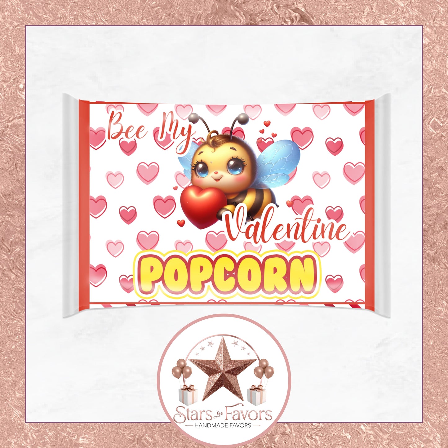 Bee My Valentine Party Favors