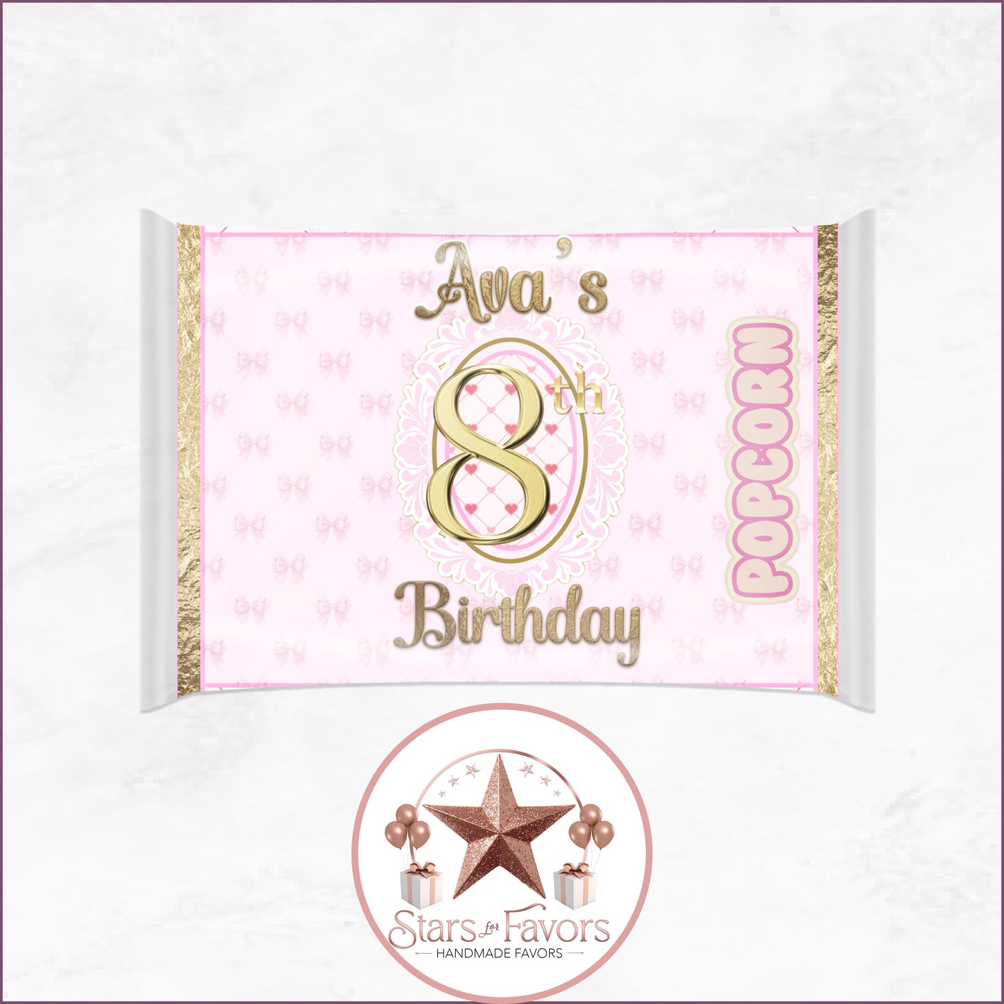 Pink Bow Party Favor Collection