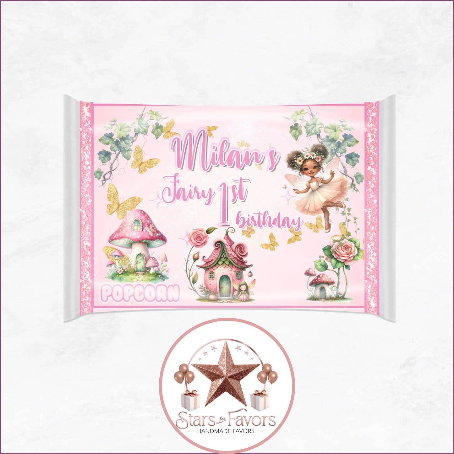 Pink Fairy Garden Party Favor Collection