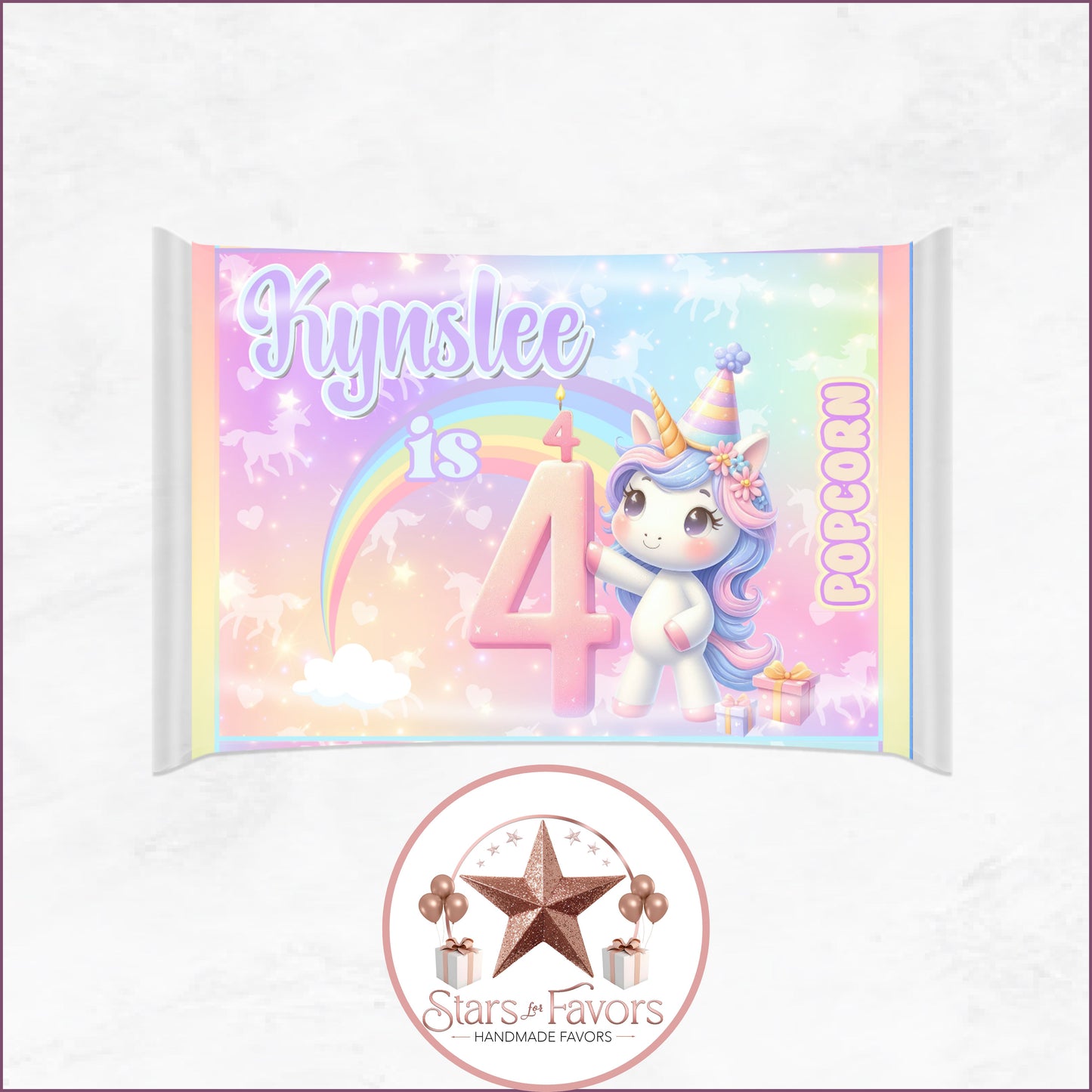 Rainbow Sparkle Unicorn Party Favor Collection