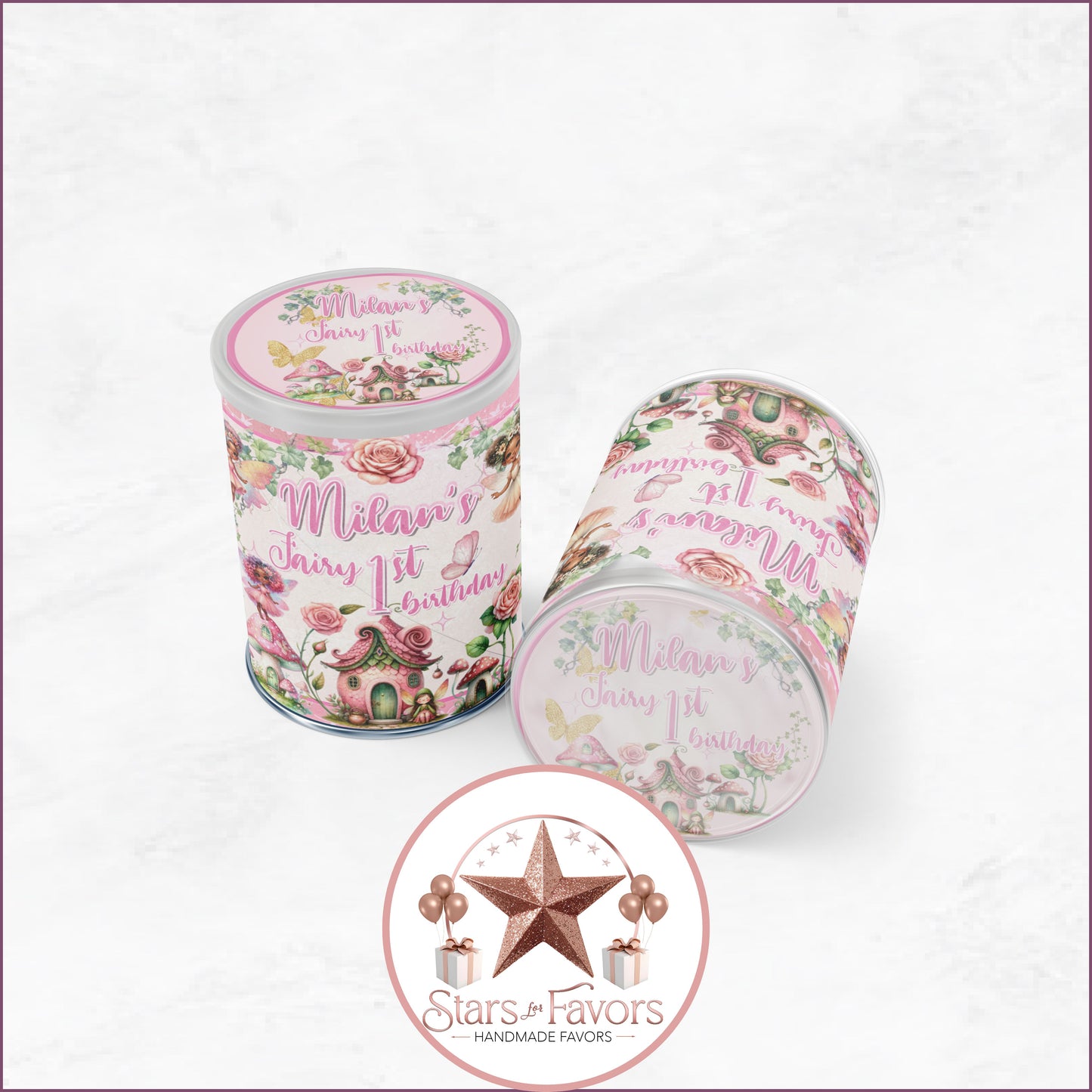 Pink Fairy Garden Party Favor Collection