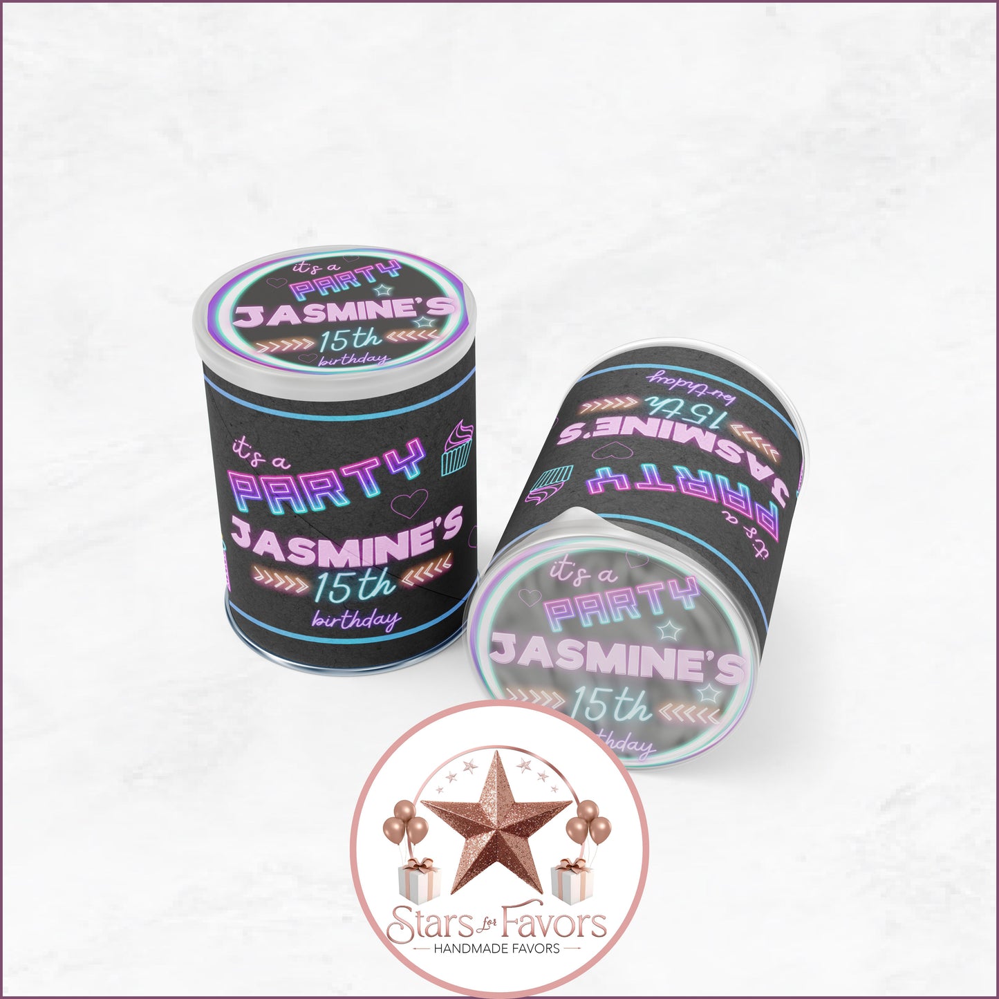 Itโs a Party โ Neon Birthday Party Favor Collection
