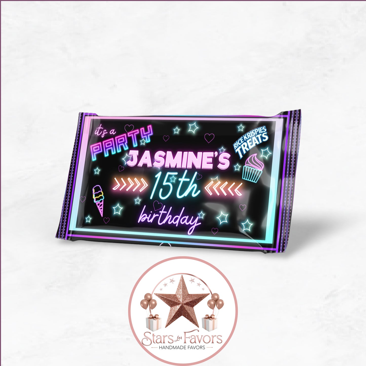 Itโs a Party โ Neon Birthday Party Favor Collection