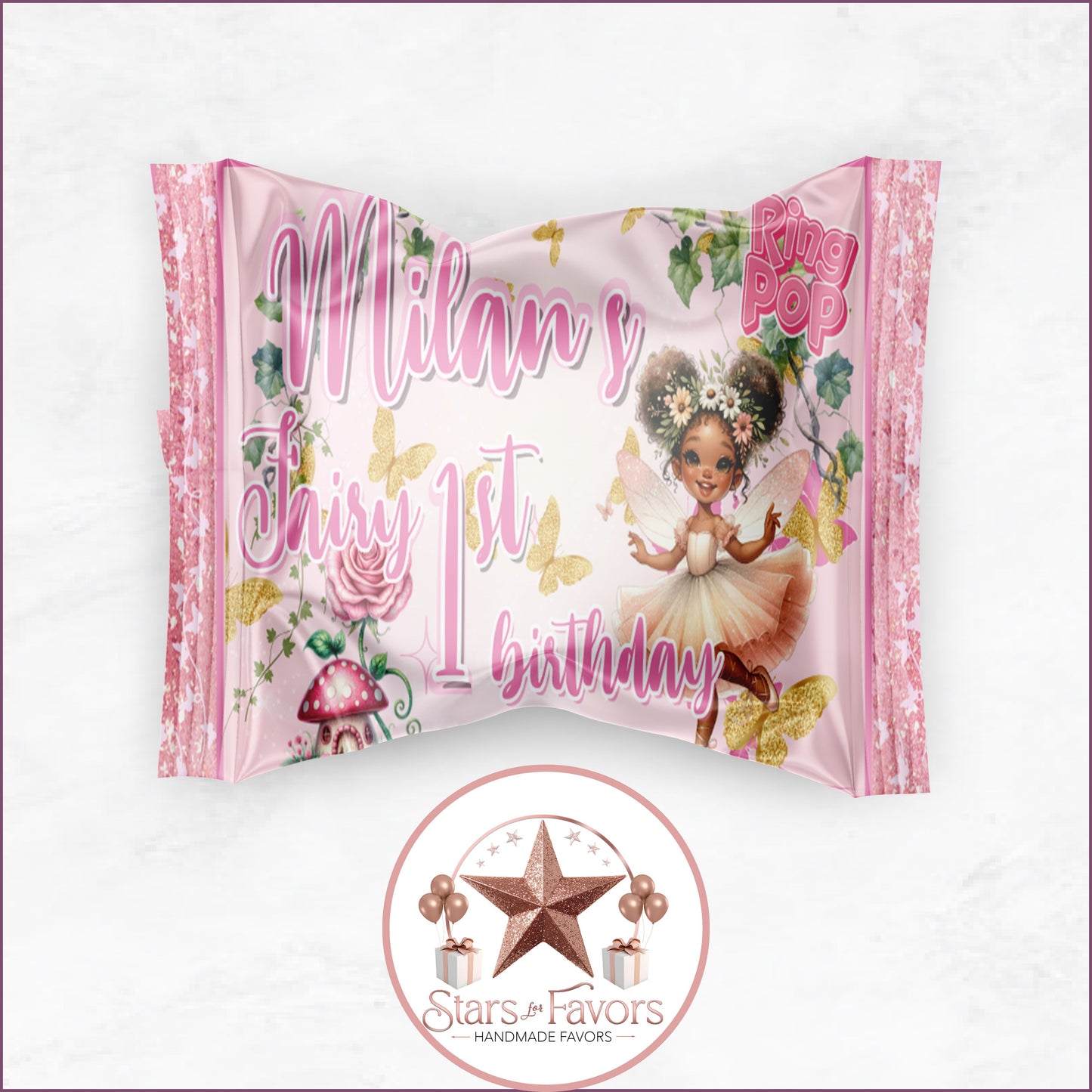 Pink Fairy Garden Party Favor Collection