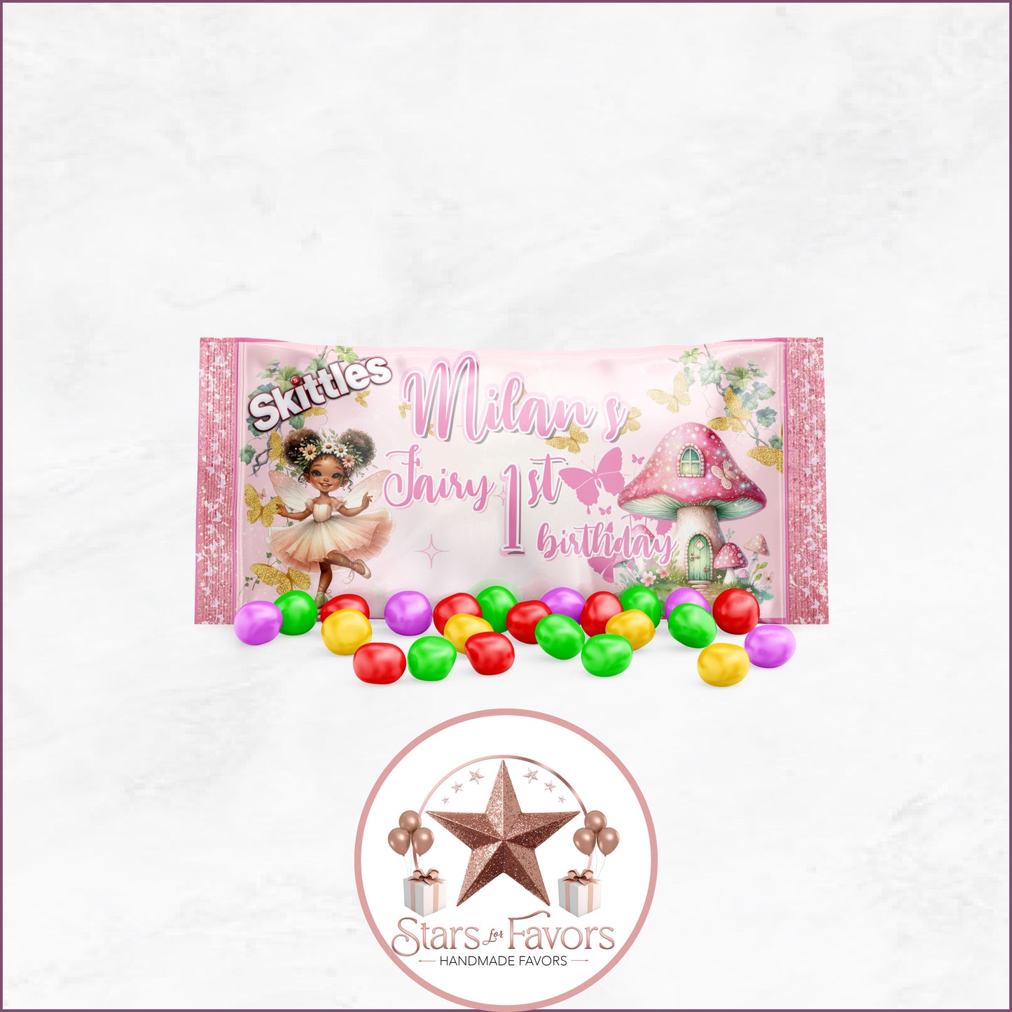 Pink Fairy Garden Party Favor Collection