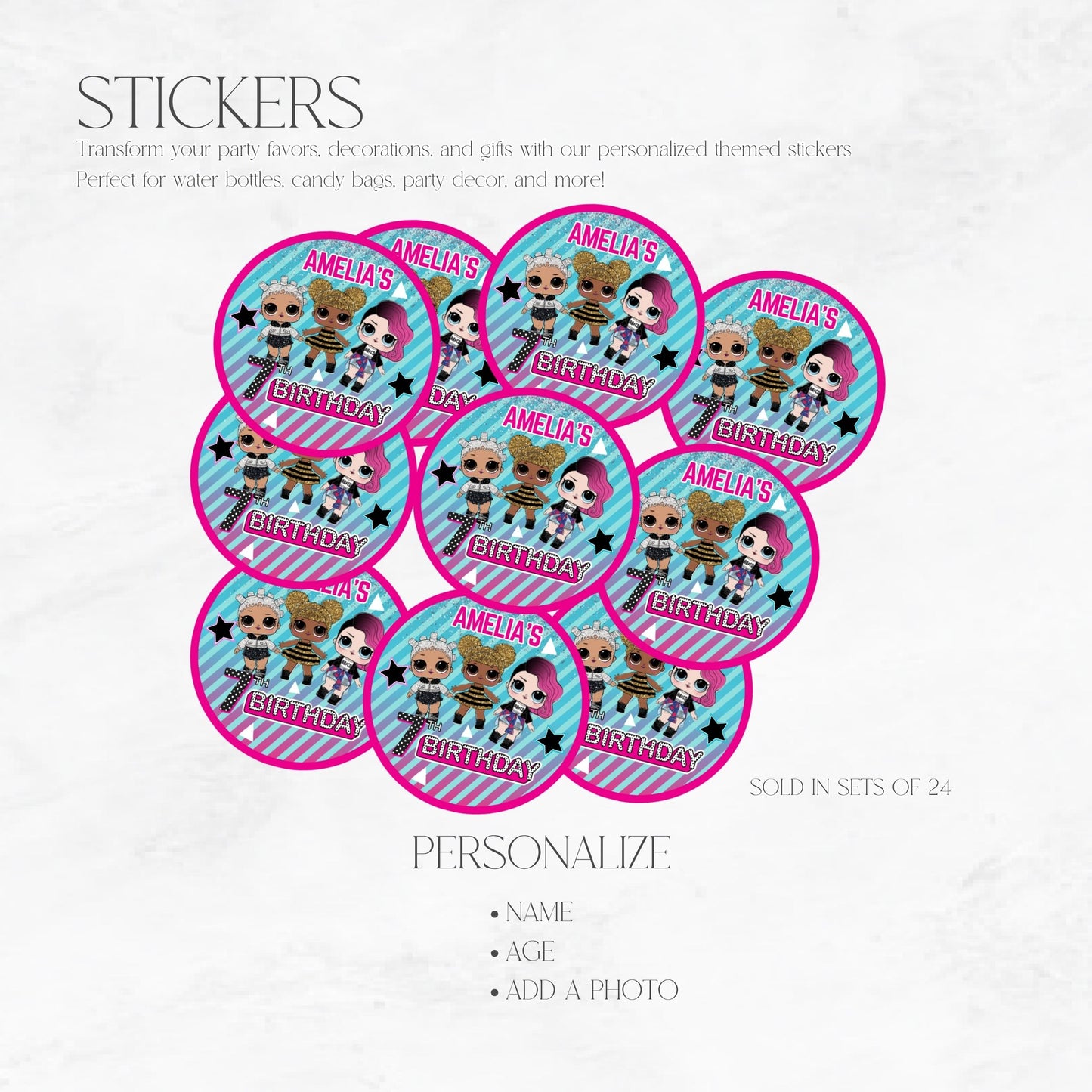 LOL Dolls Stickers