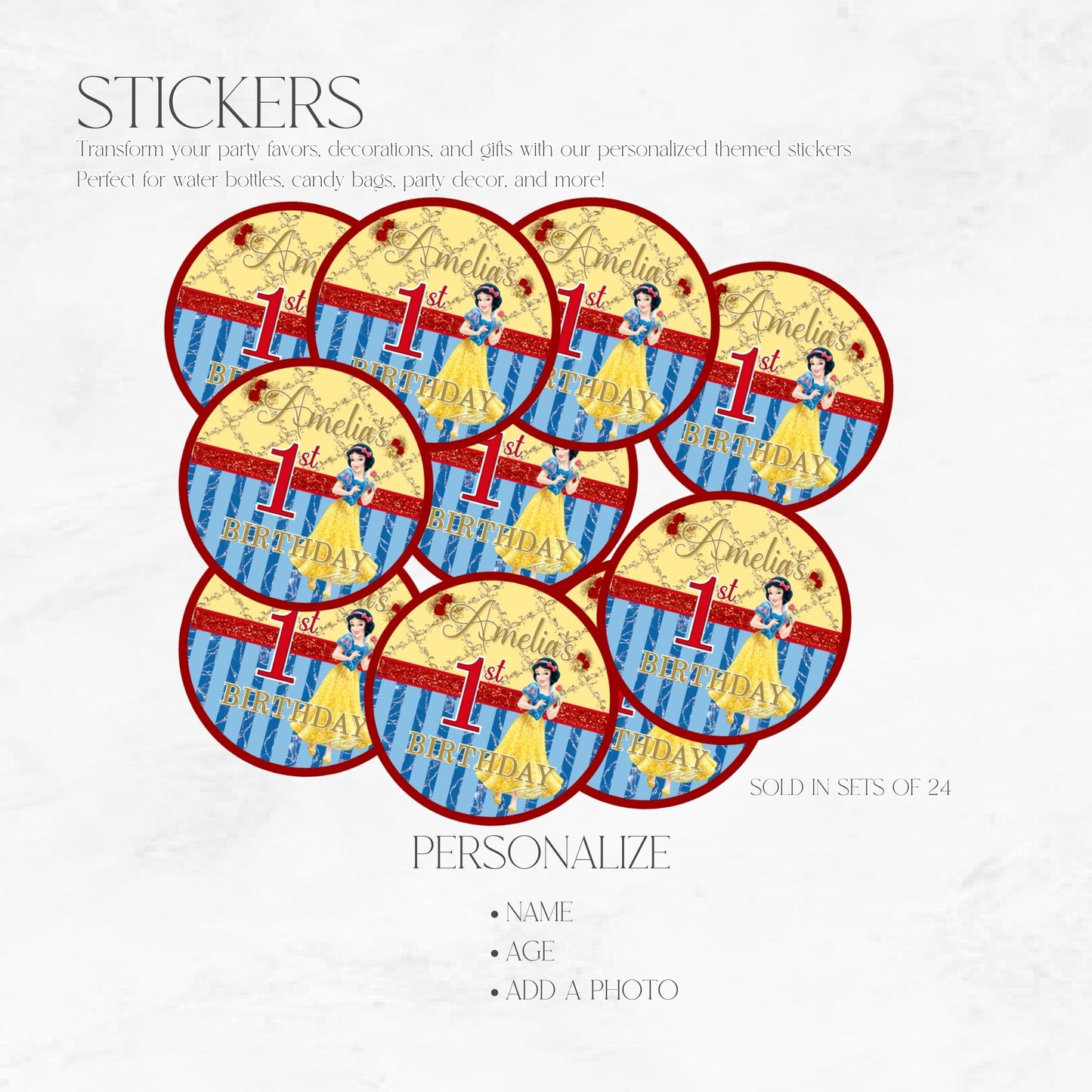 Snow White Stickers