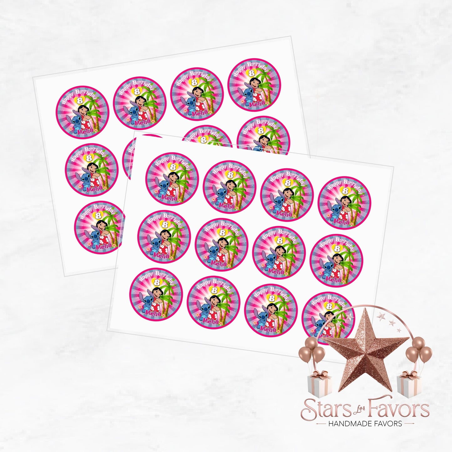 Lilo & Stitch Party Stickers