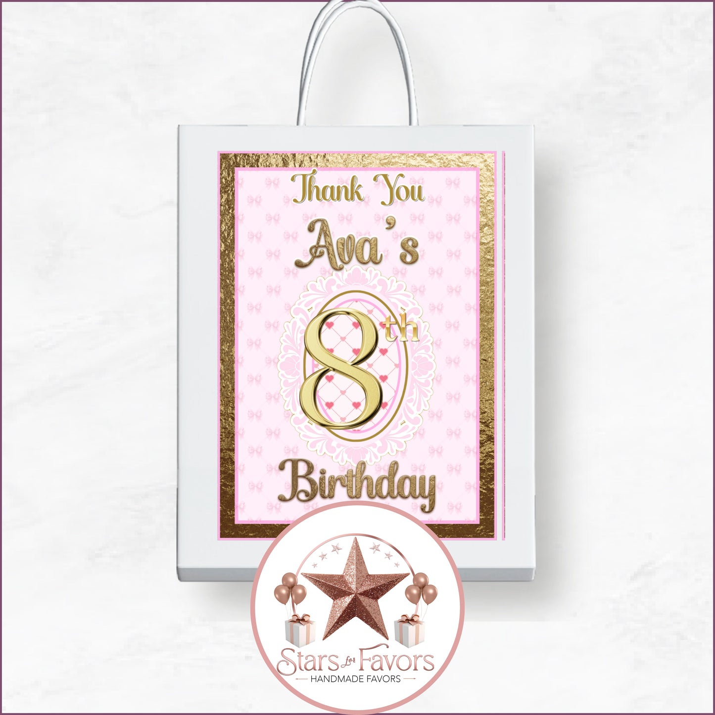 Pink Bow Party Favor Collection
