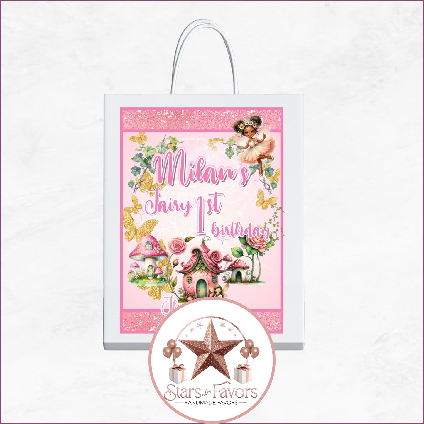 Pink Fairy Garden Party Favor Collection