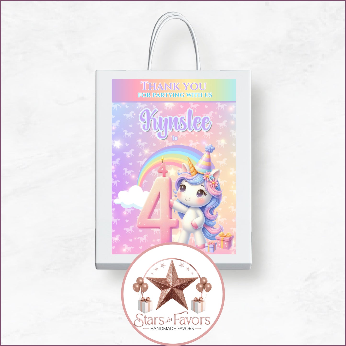 Rainbow Sparkle Unicorn Party Favor Collection