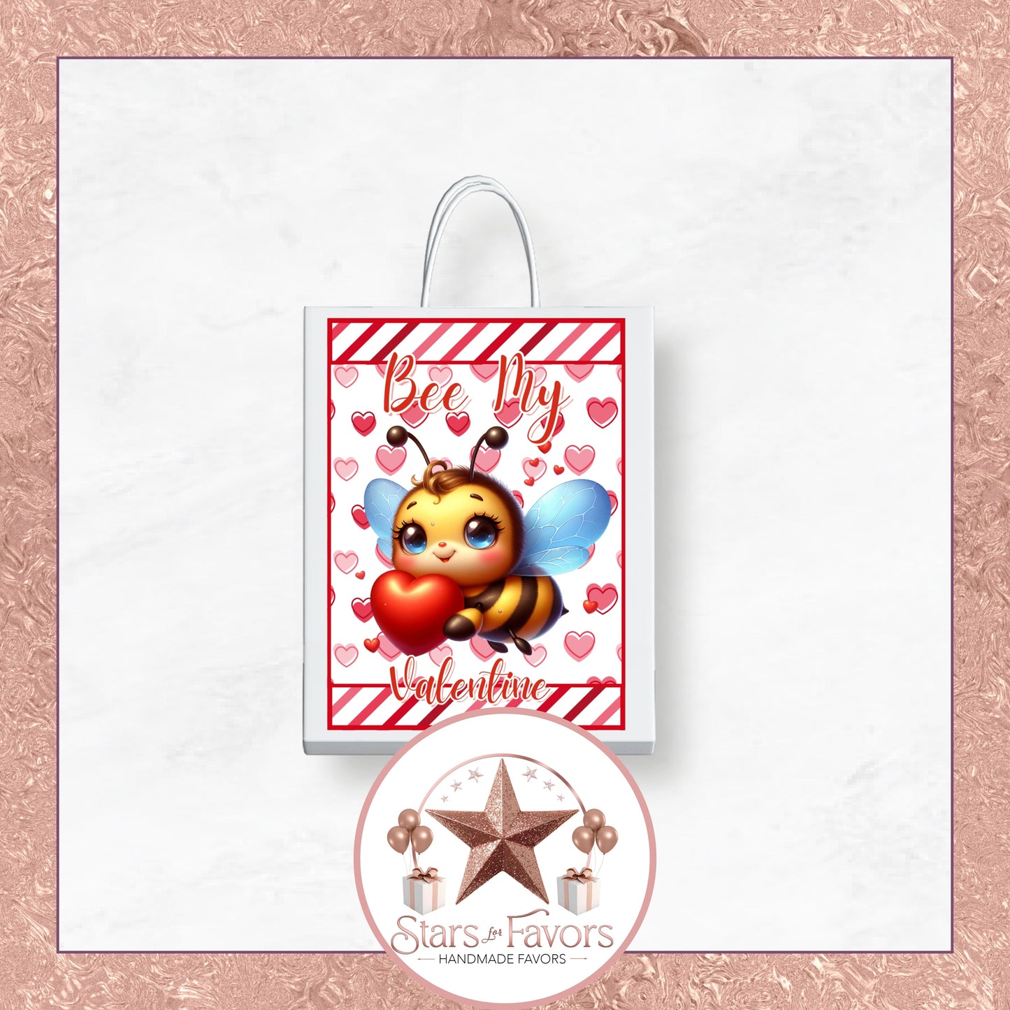 Bee My Valentine Party Favors