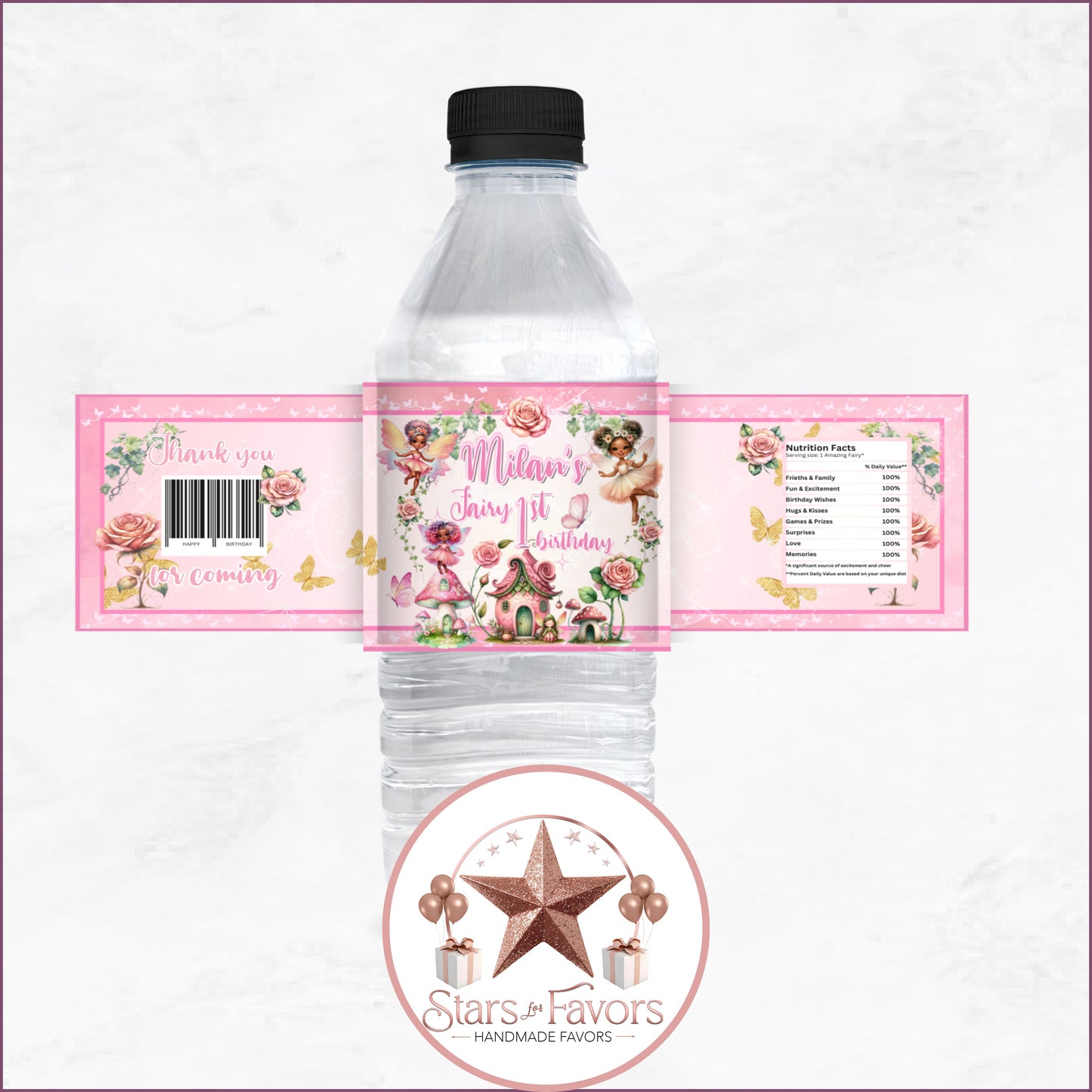 Pink Fairy Garden Party Favor Collection