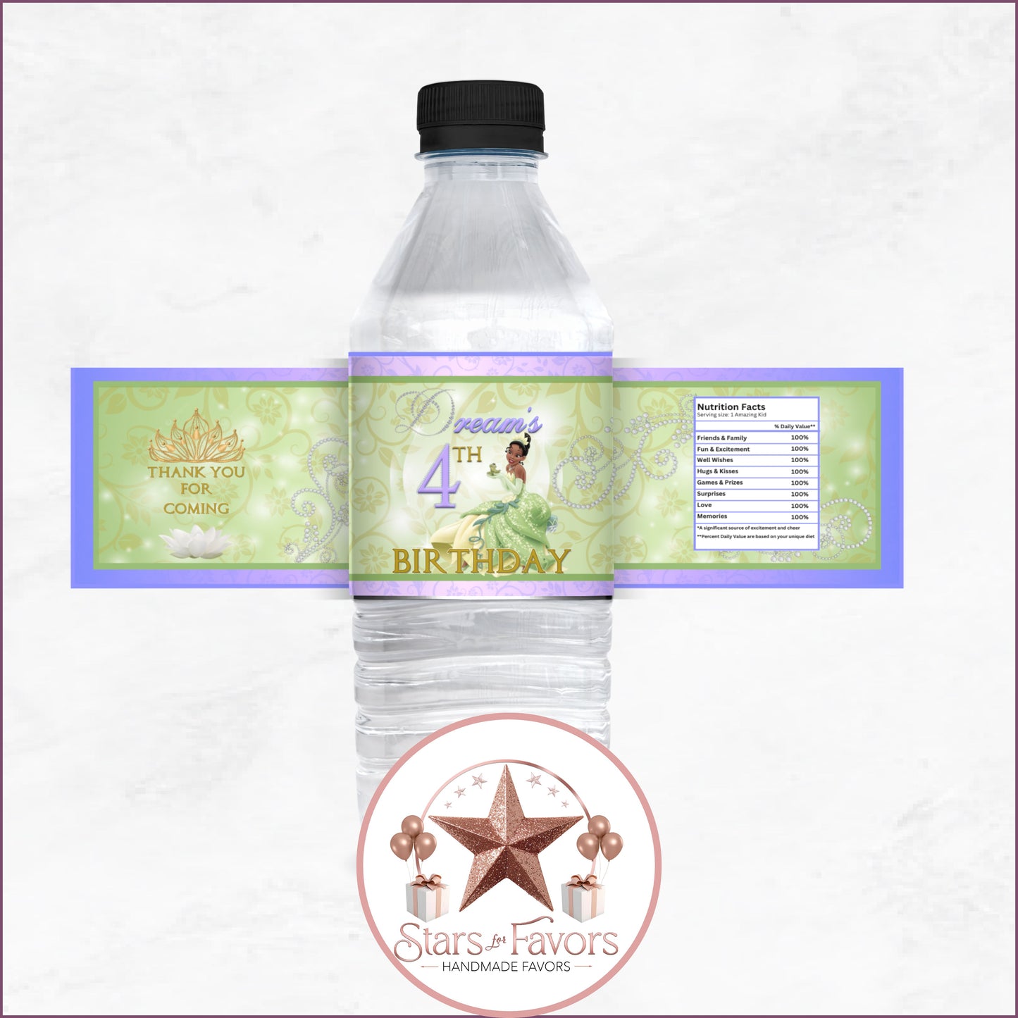 Princess Tiana Birthday Party Favor Collection