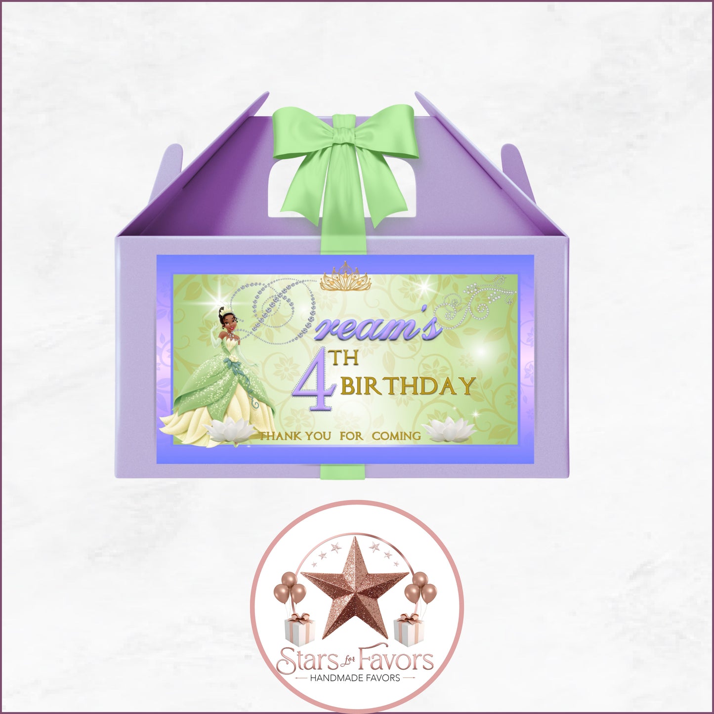 Princess Tiana Birthday Party Favor Collection