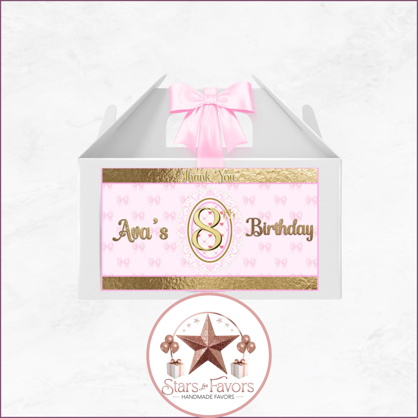 Pink Bow Party Favor Collection