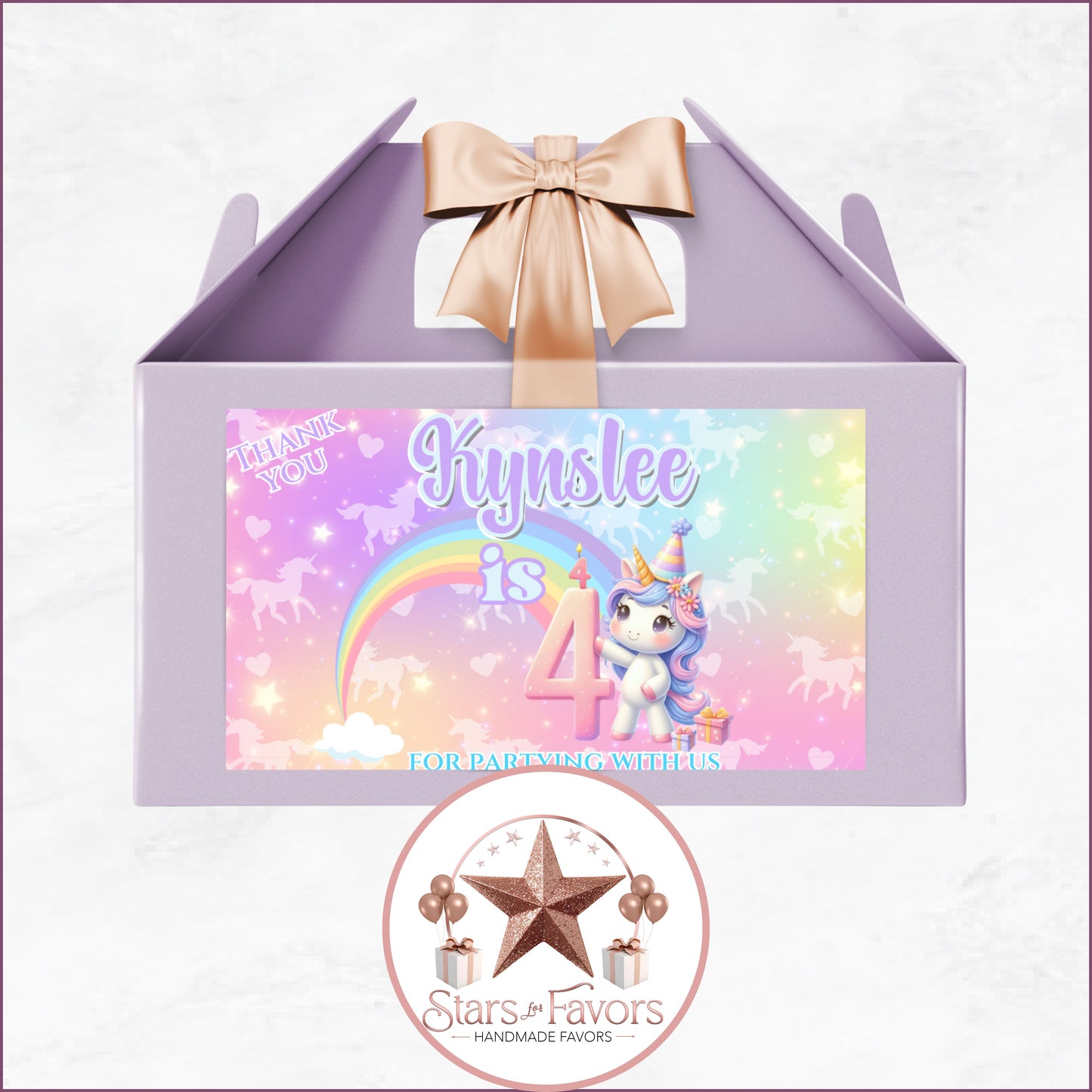 Rainbow Sparkle Unicorn Party Favor Collection