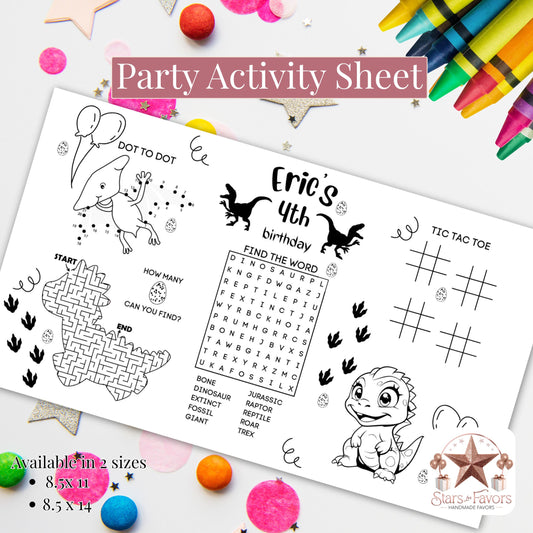 Dinosaur Activity Sheet