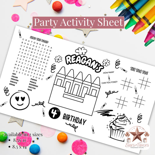 Crayon Activity Sheet