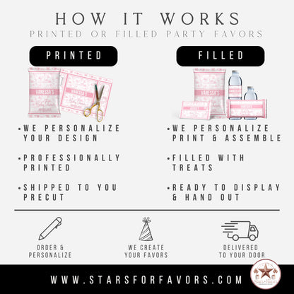 Toile De Juoy Pink Baby Shower Party Favors
