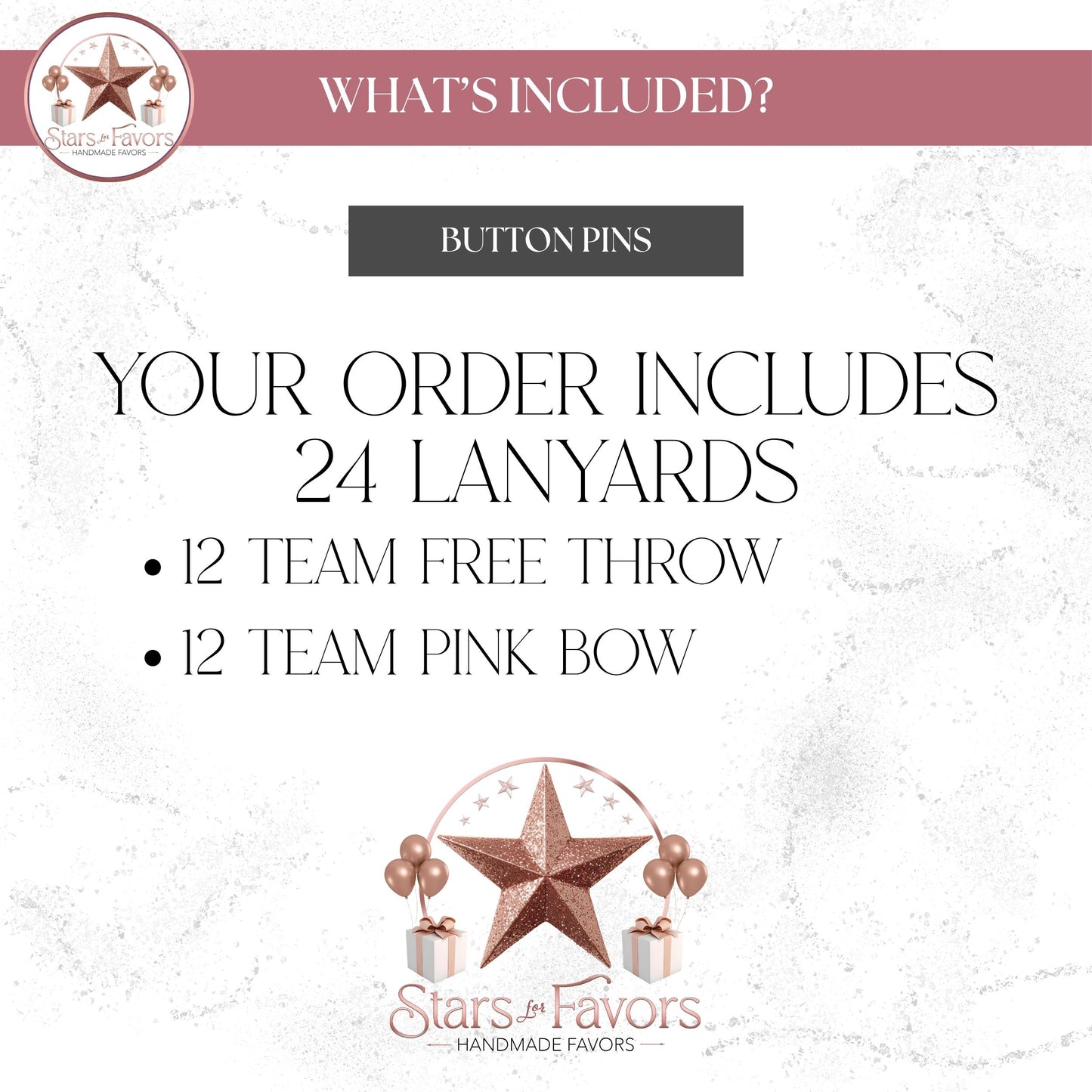Free Throws or Pink Bows Gender Reveal Lanyard Badge