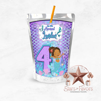 Our Little Mermaid Custom Juice Pouch