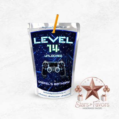 Level Unlocked Gamer Blue Juice Pouch