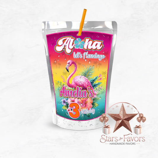 Aloha Let's Flamingo Custom Juice Pouch