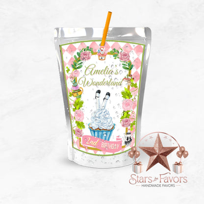 Alice in Wonderland Custom Juice Pouch