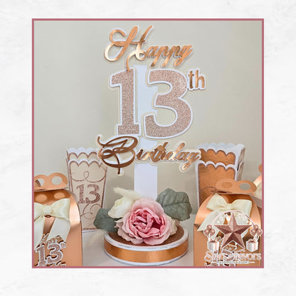 Rose Gold Age Centerpiece