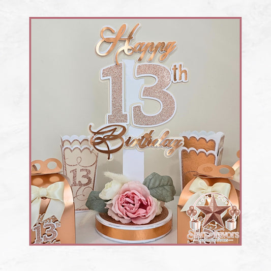 Rose Gold Age Centerpiece