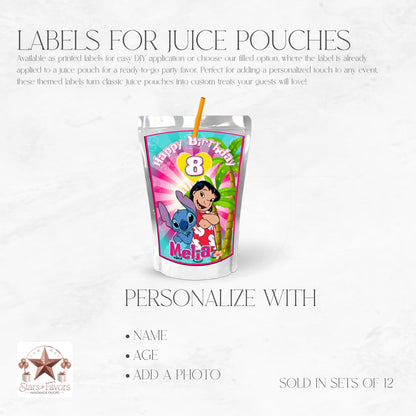 Lilo & Stitch Capri Sun Label
