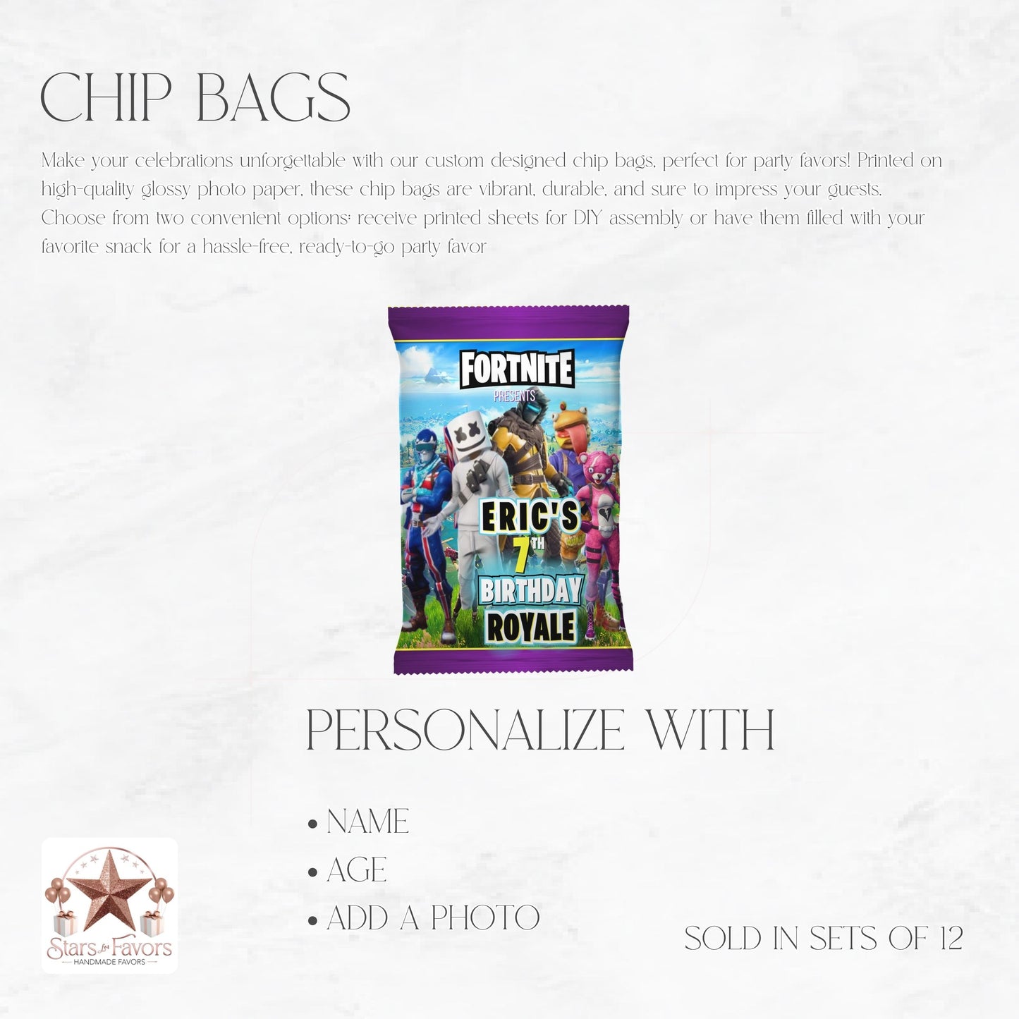 Battle Royale Custom Chip Bags