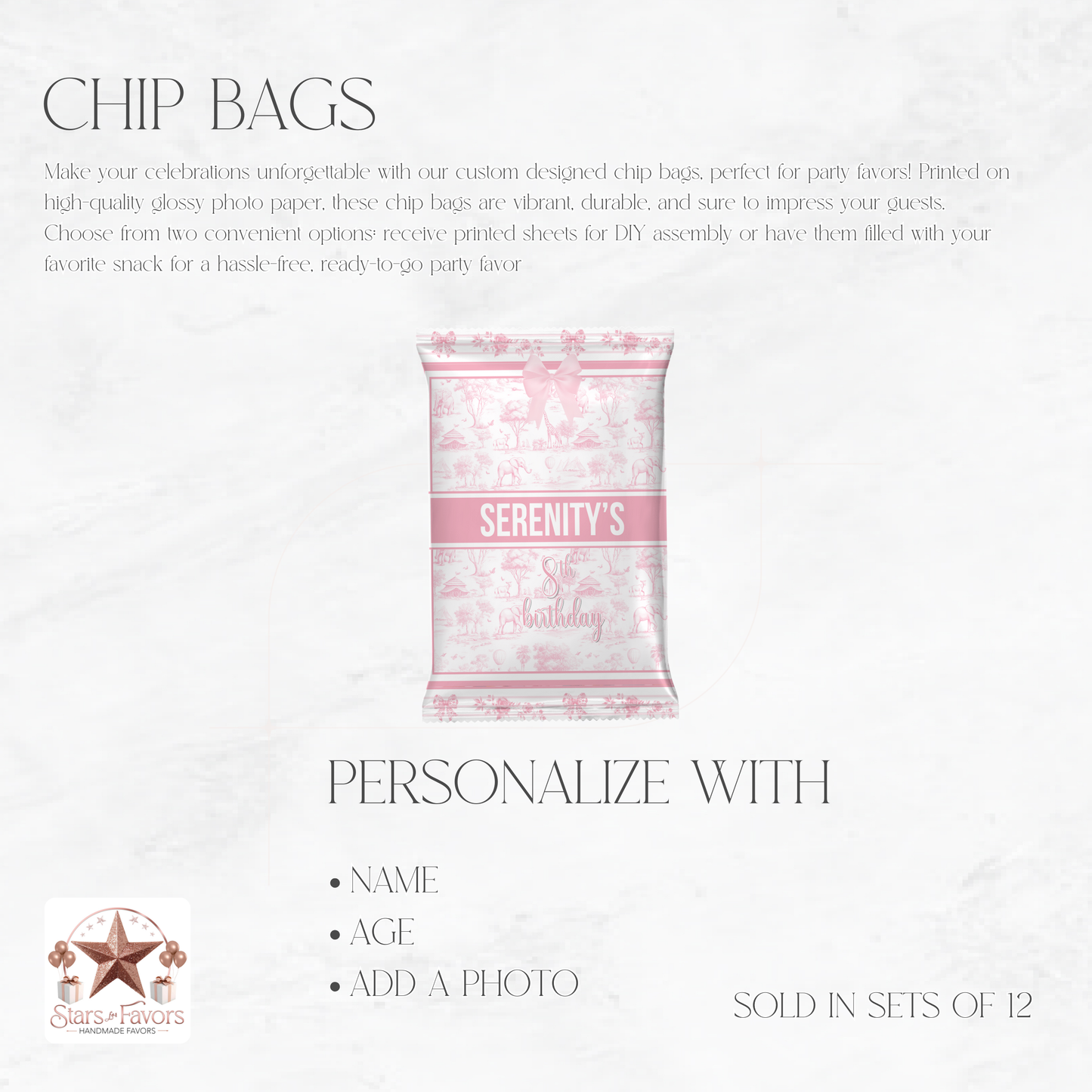 Toile Du Juoy Safari Pink Chip Bags
