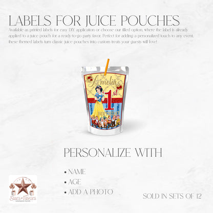 Snow White Custom Juice Pouch