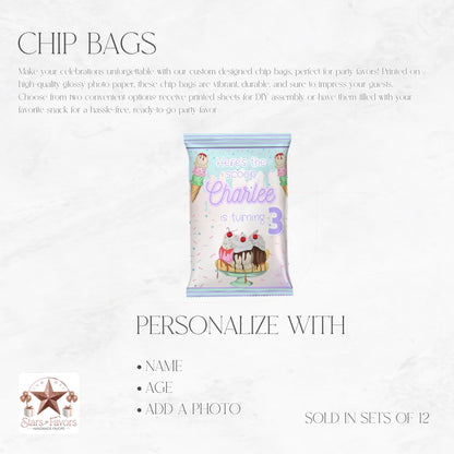 Here's The Scoop Ice Cream Custom Chip Bags