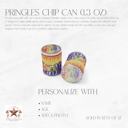 Rainbow High Dolls Themed Pringles Chip Can