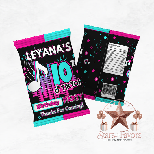 Tik Tok Party Chip Bags