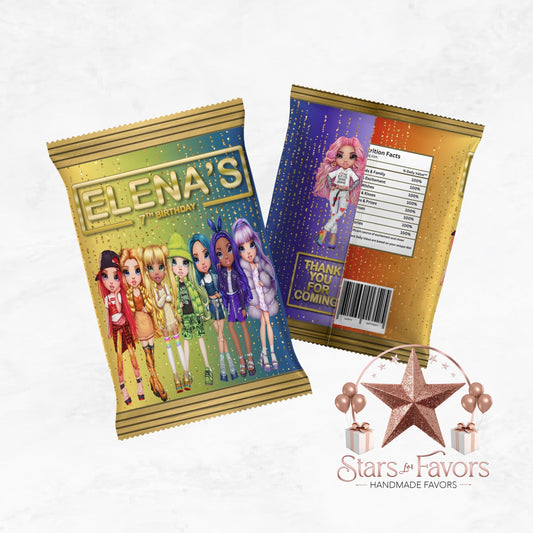Rainbow High Dolls Custom Chip Bags