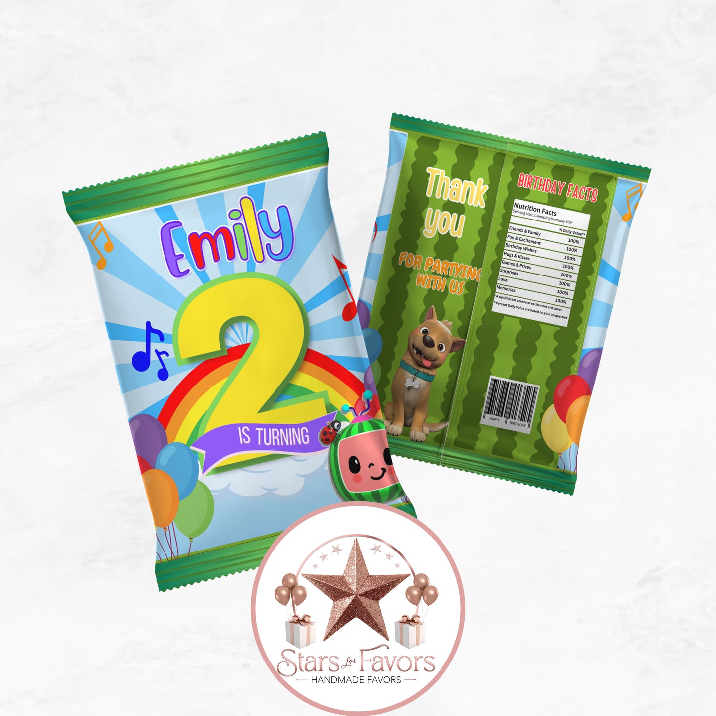 Cocomelon Birthday Party Favor Collection