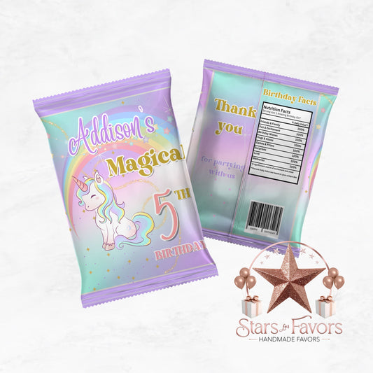 Magical Unicorn Custom Chip Bags