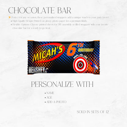 Nerf Ready Aim Fire Custom Chocolate Bar