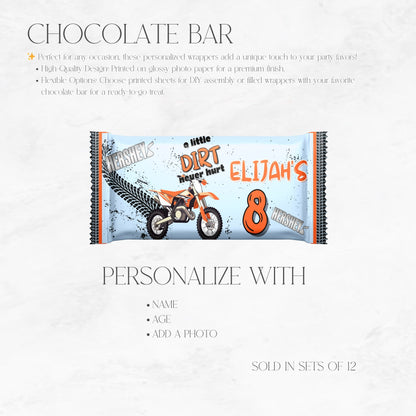 A Little Dirt Never Hurt Chocolate Bar Wrappers
