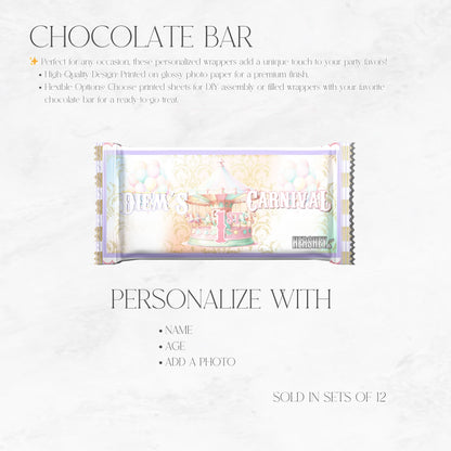 Pastel Carnival Hershey Chocolate Bar