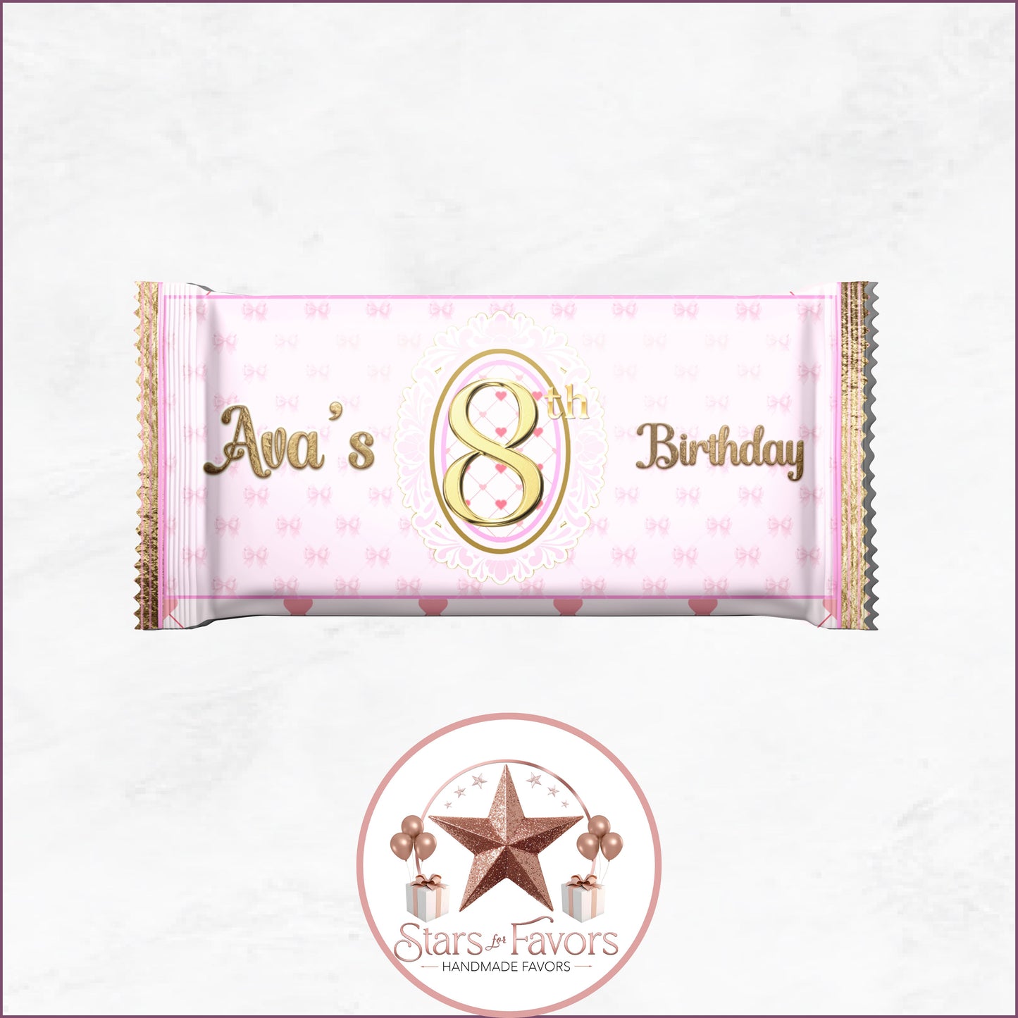 Pink Bow Party Favor Collection