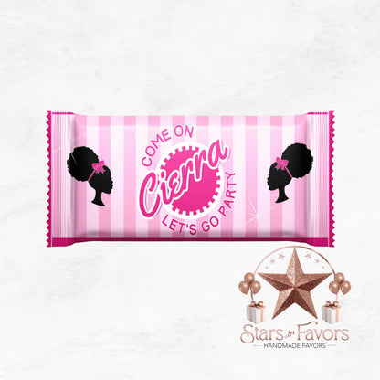 Afro Barbie Doll Chocolate Bar Wrappers