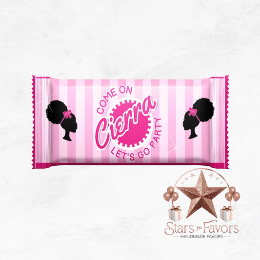 Afro Barbie Doll Chocolate Bar Wrappers